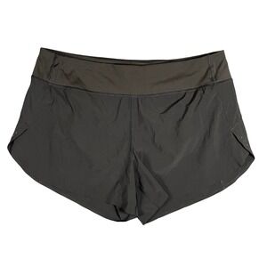 Athleta Womens Run With It 4.5 inch Short Black XL Activewear Athleisure Gym